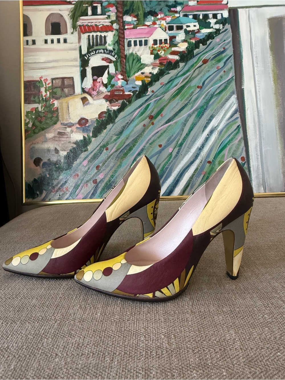Vintage Emilio Pucci Pumps! Psychedelic Print Size 5 - Picture 3 of 9